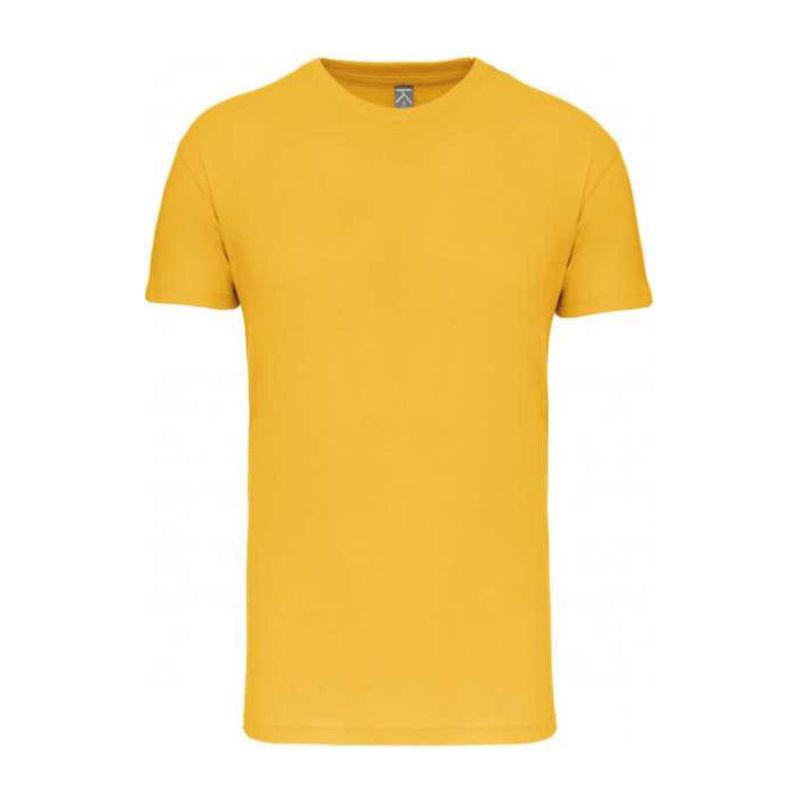 Tricou cu guler rotund pentru bărbați Bio150IC Galben 5XL