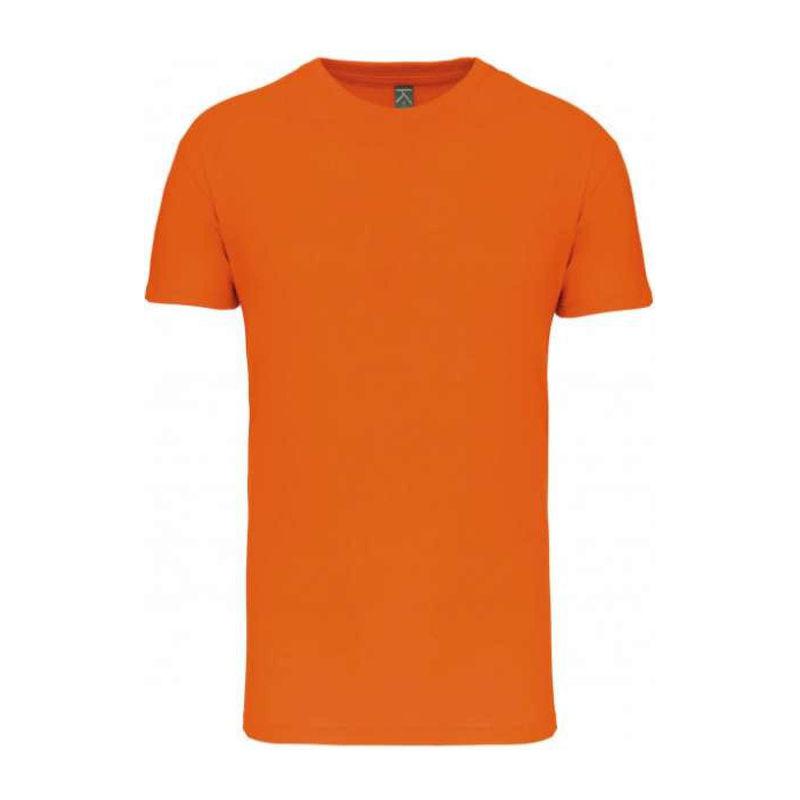 Tricou cu guler rotund pentru bărbați Bio150IC Portocaliu
