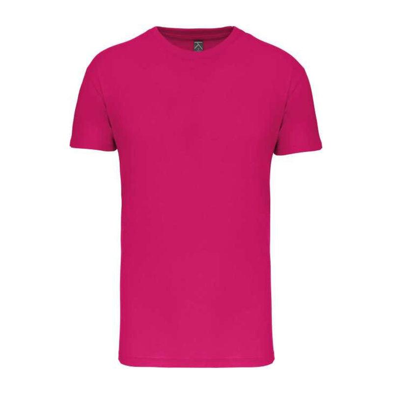 Tricou cu guler rotund pentru bărbați Bio150IC Roz