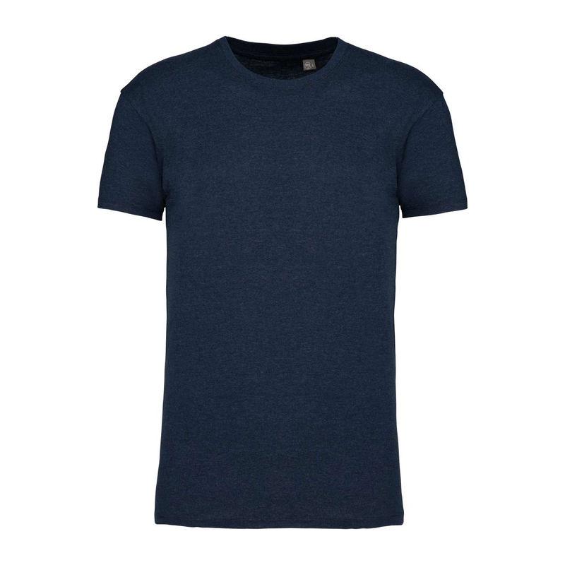 Tricou cu guler rotund pentru bărbați Bio150IC French Navy Heather