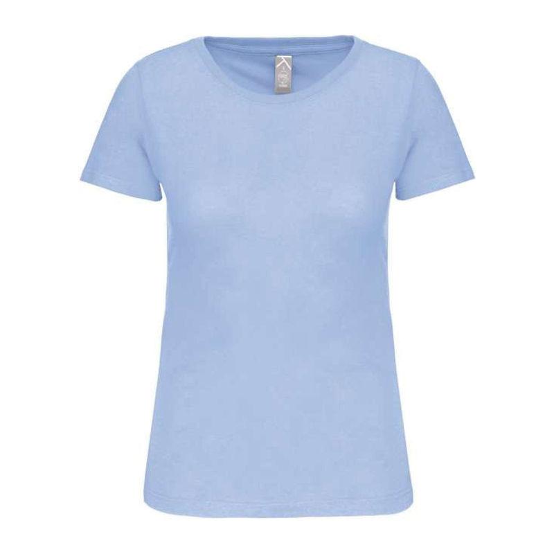 Tricou cu guler rotund pentru femei Bio150IC Albastru