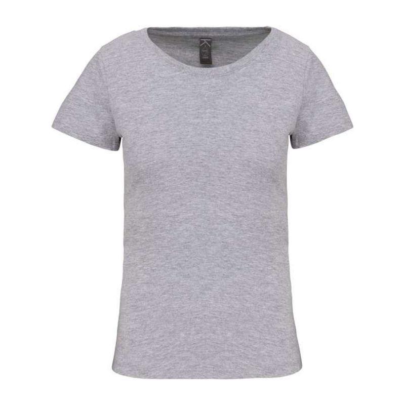 Tricou cu guler rotund pentru femei Bio150IC Gri