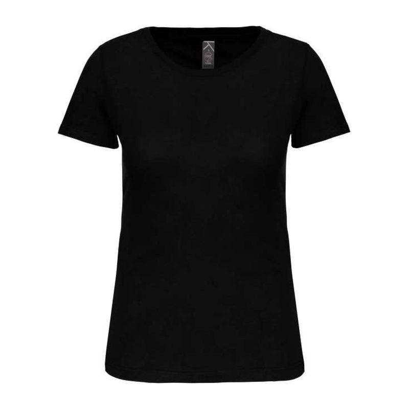 Tricou cu guler rotund pentru femei Bio150IC Negru 3XL