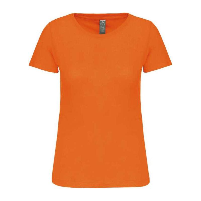 Tricou cu guler rotund pentru femei Bio150IC Portocaliu