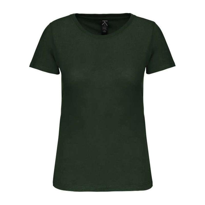 Tricou cu guler rotund pentru femei Bio150IC Verde XS