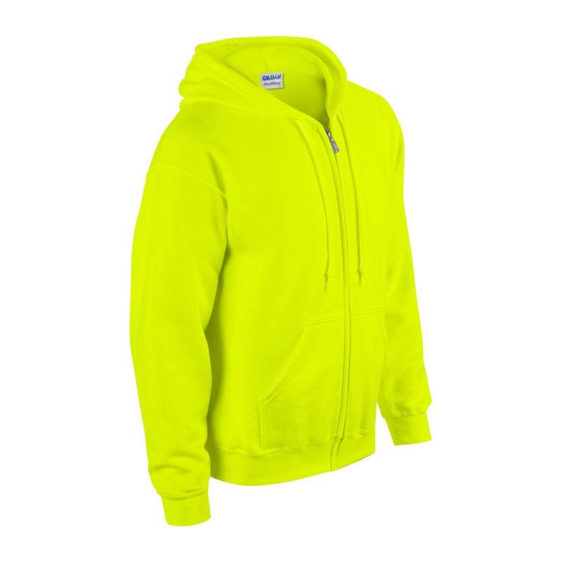 Hanorac cu glugă și fermoar pentru bărbați Gildan Heavy Blend™ Galben 3XL
