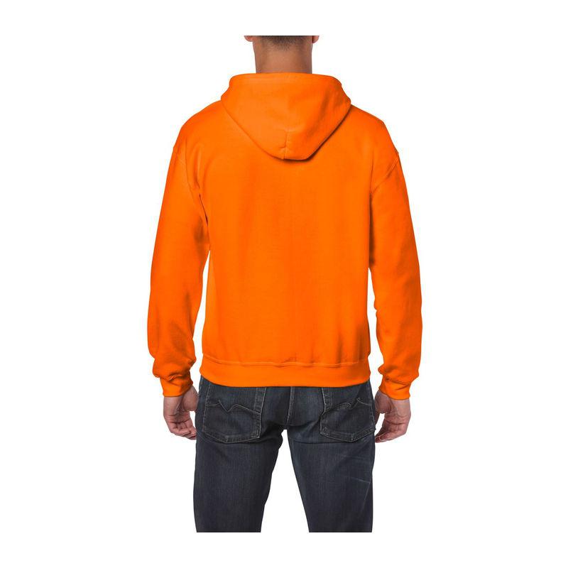 Hanorac cu glugă și fermoar pentru bărbați Gildan Heavy Blend™ Portocaliu 3XL