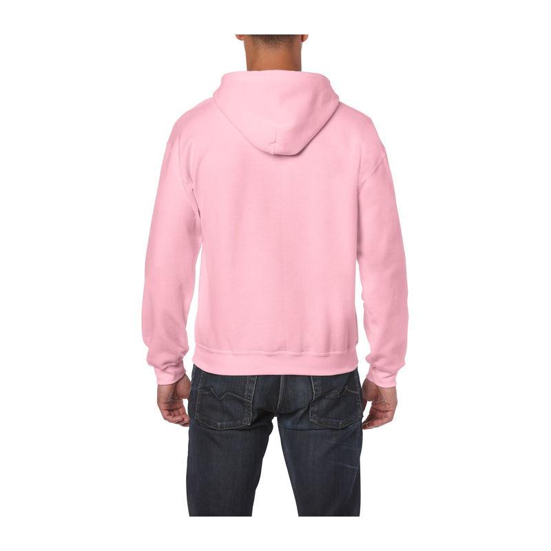 Hanorac cu glugă și fermoar pentru bărbați Gildan Heavy Blend™ Roz 3XL