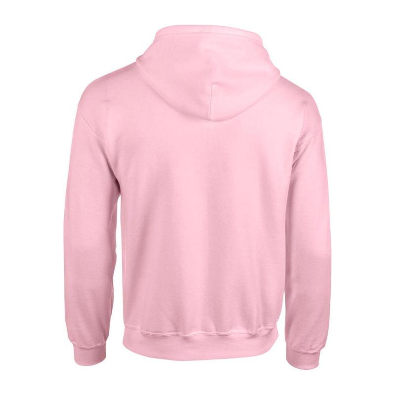 Hanorac cu glugă și fermoar pentru bărbați Gildan Heavy Blend™ Roz 3XL