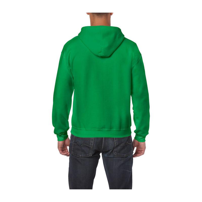 Hanorac cu glugă și fermoar pentru bărbați Gildan Heavy Blend™ Verde 3XL