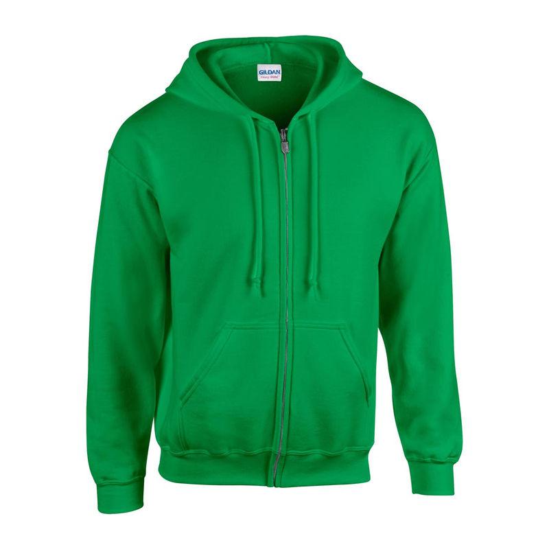 Hanorac cu glugă și fermoar pentru bărbați Gildan Heavy Blend™ Verde 3XL