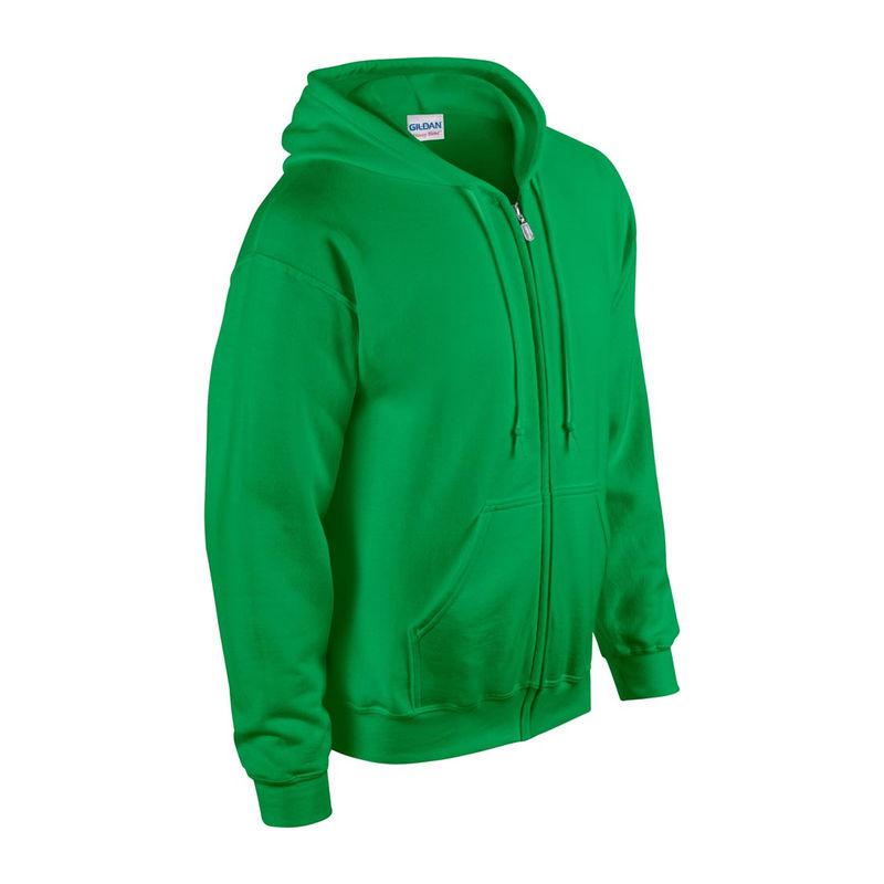 Hanorac cu glugă și fermoar pentru bărbați Gildan Heavy Blend™ Verde 3XL