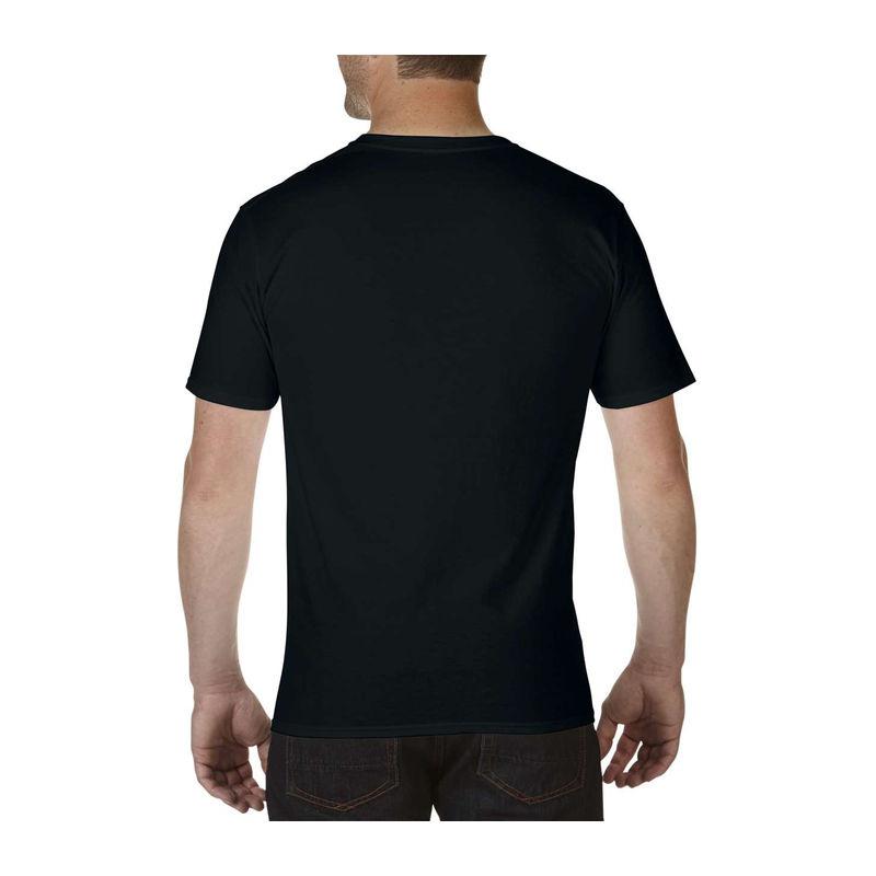 Tricou cu guler în V pentru bărbați Gildan Premium Cotton® Negru L
