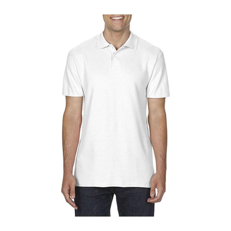 Tricou polo pentru bărbați Gildan Softstyle® Alb