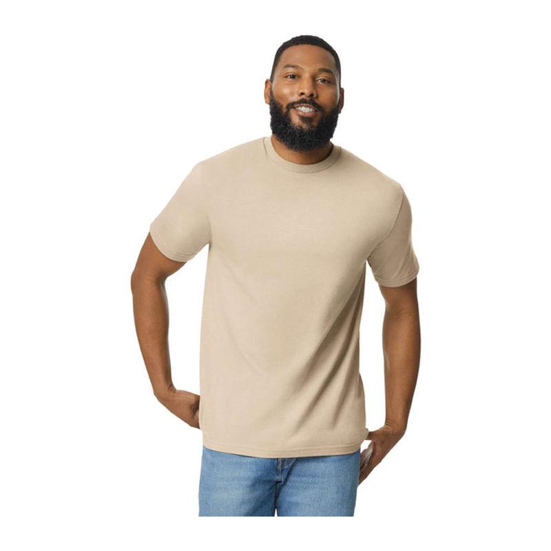Tricou pentru bărbați Gildan Softstyle® Midweight  Beige S