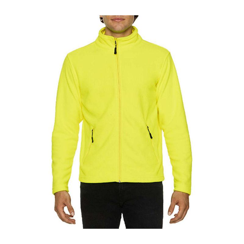 Jacheta Micro-fleece pentru bărbați Gildan Hammer Galben 4XL