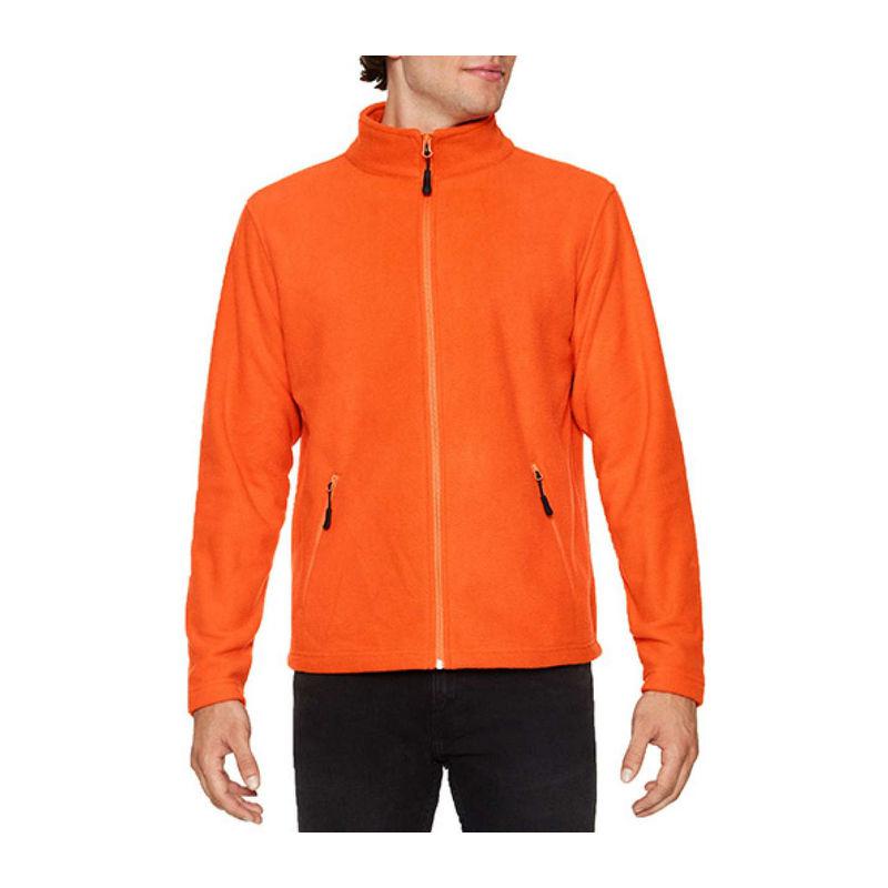 Jacheta Micro-fleece pentru bărbați Gildan Hammer Portocaliu 4XL