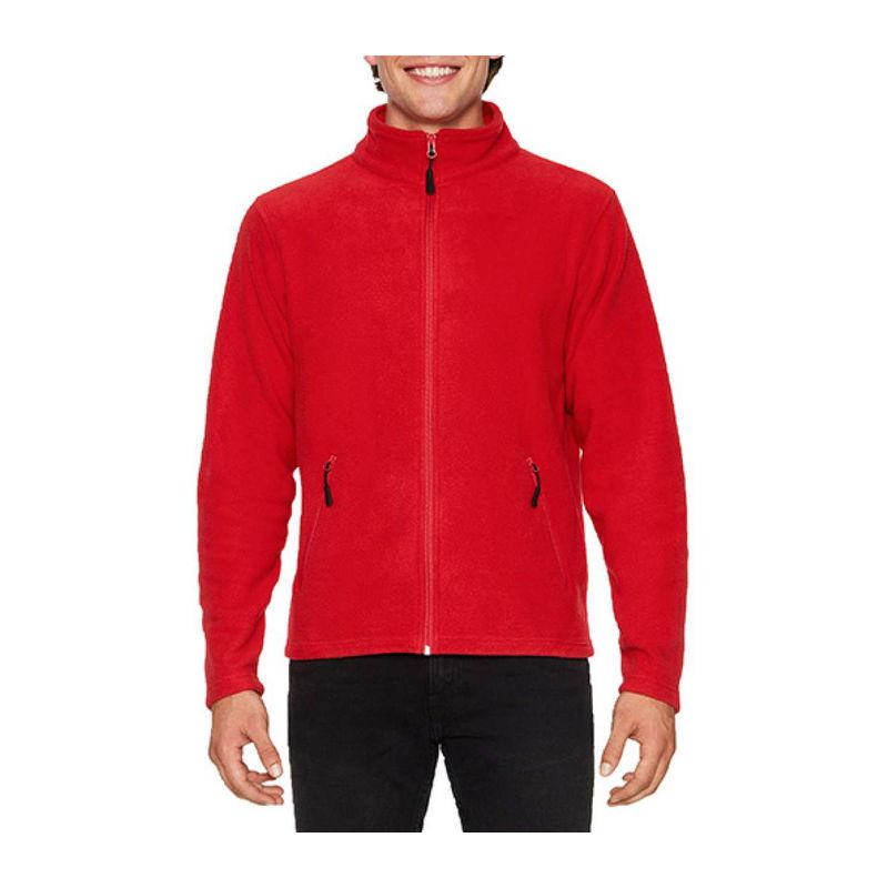 Jacheta Micro-fleece pentru bărbați Gildan Hammer Rosu XXL