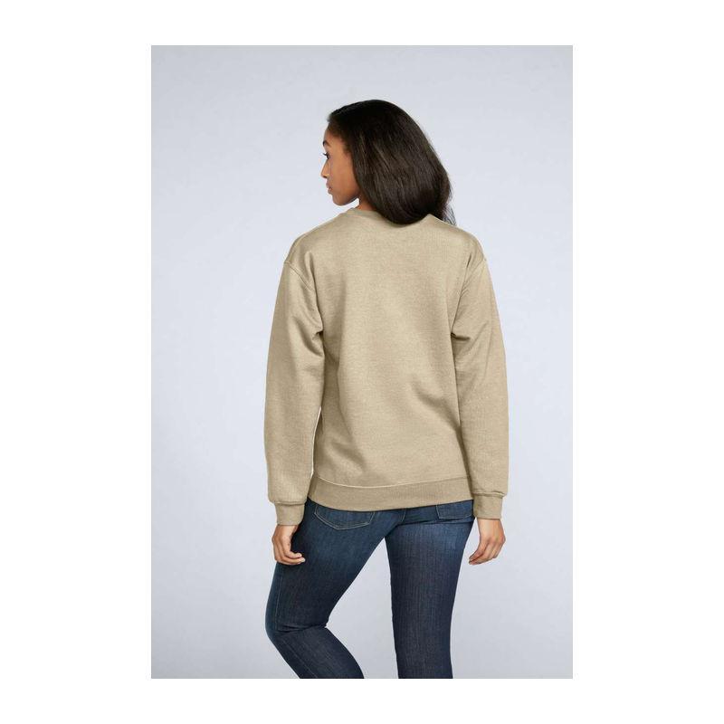Bluză cu guler rotund unisex Gildan Softstyle® Midweight Beige M