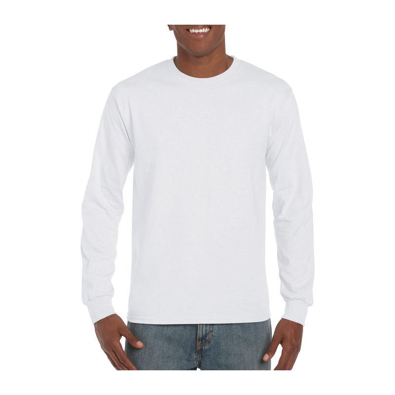 Tricou cu mânecă lungă pentru bărbați Gildan Ultra Cotton™ Alb S