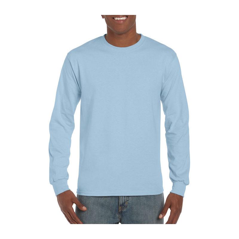 Tricou cu mânecă lungă pentru bărbați Gildan Ultra Cotton™ Light Blue 4XL