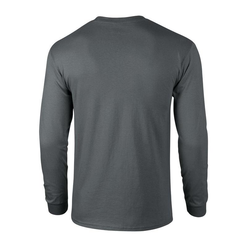 Tricou cu mânecă lungă pentru bărbați Gildan Ultra Cotton™ Gri 4XL