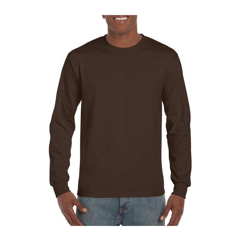 Tricou cu mânecă lungă pentru bărbați Gildan Ultra Cotton™ Maro