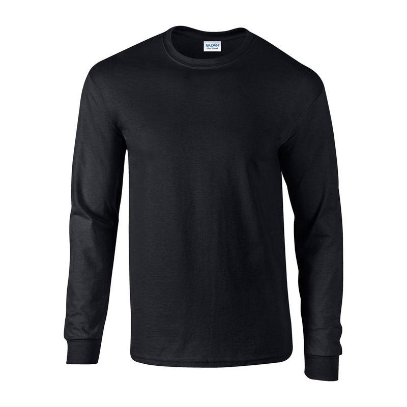 Tricou cu mânecă lungă pentru bărbați Gildan Ultra Cotton™ Negru L