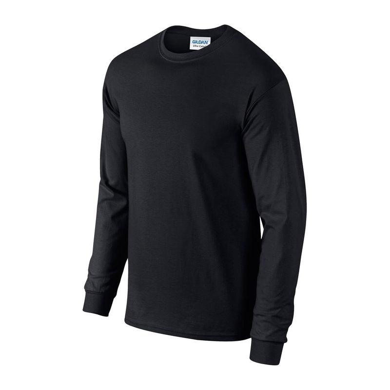 Tricou cu mânecă lungă pentru bărbați Gildan Ultra Cotton™ Negru L