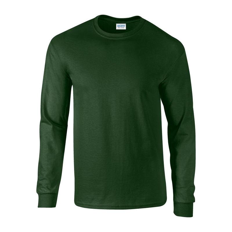 Tricou cu mânecă lungă pentru bărbați Gildan Ultra Cotton™ Verde 3XL