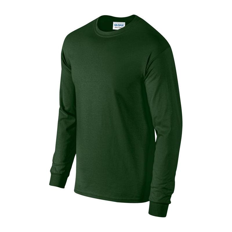 Tricou cu mânecă lungă pentru bărbați Gildan Ultra Cotton™ Verde 3XL