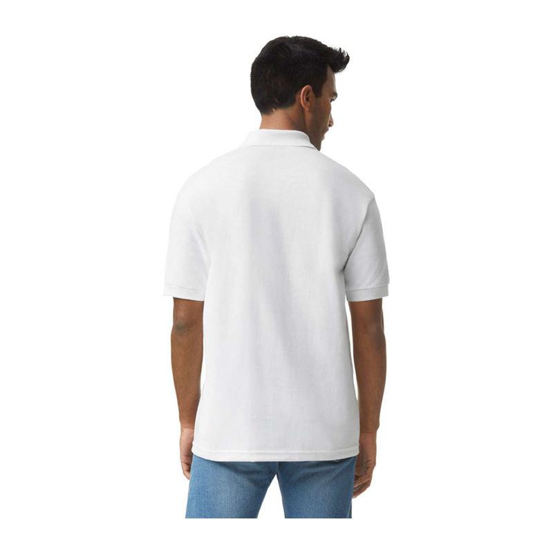 Tricou polo jersey pentru bărbați DryBlend® Alb 3XL