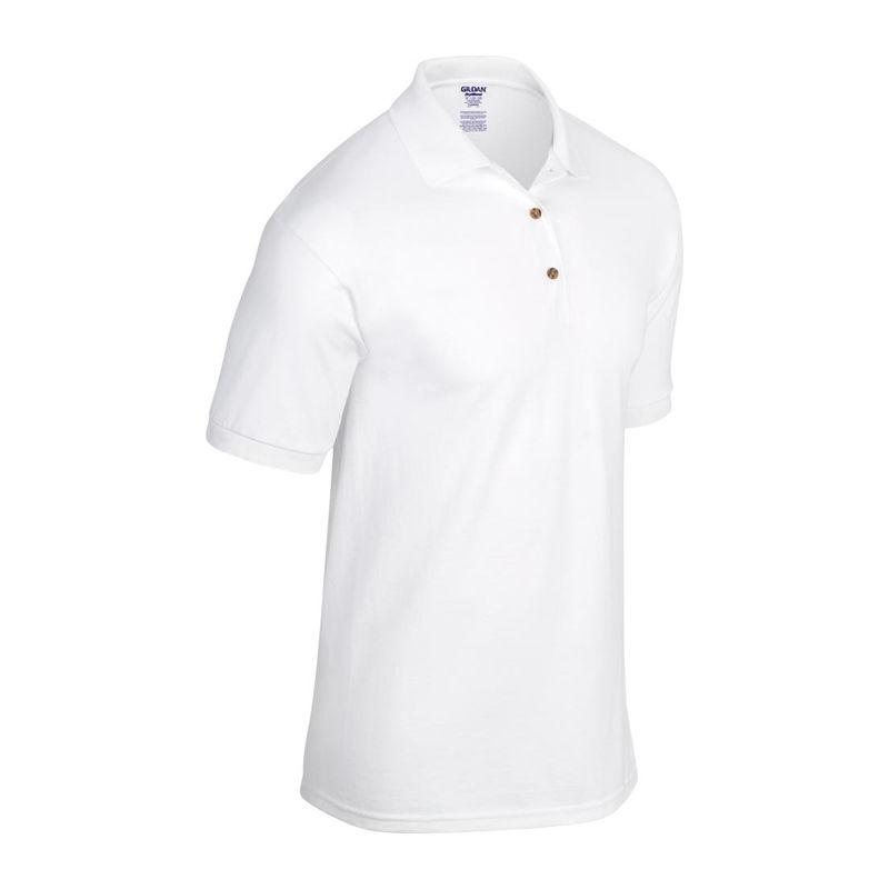 Tricou polo jersey pentru bărbați DryBlend® Alb 3XL