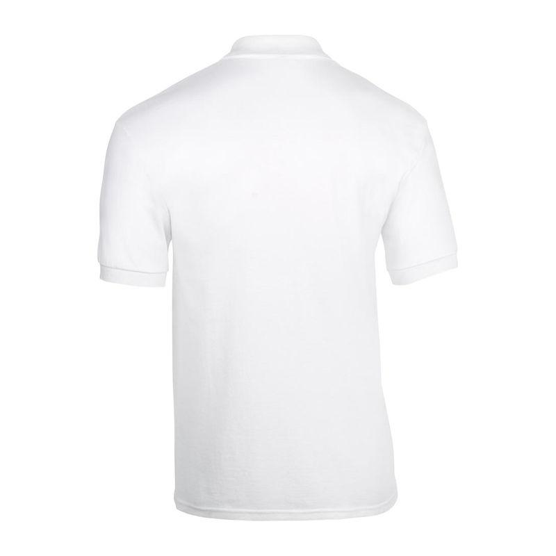 Tricou polo jersey pentru bărbați DryBlend® Alb 3XL