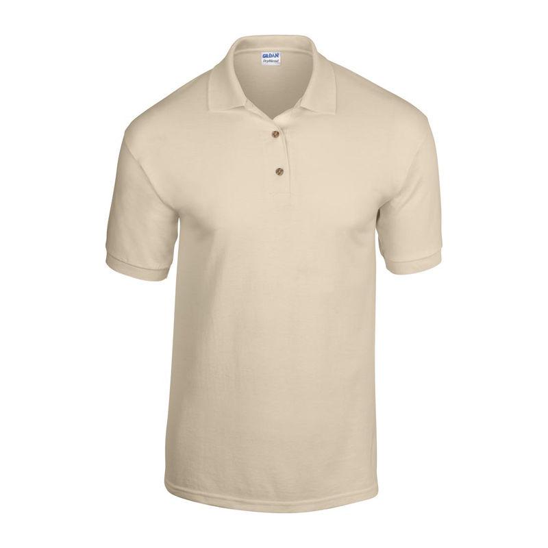 Tricou polo jersey pentru bărbați DryBlend® Maro 3XL