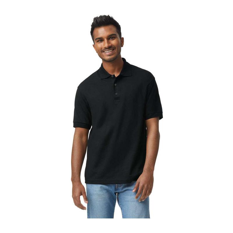 Tricou polo jersey pentru bărbați DryBlend® Negru