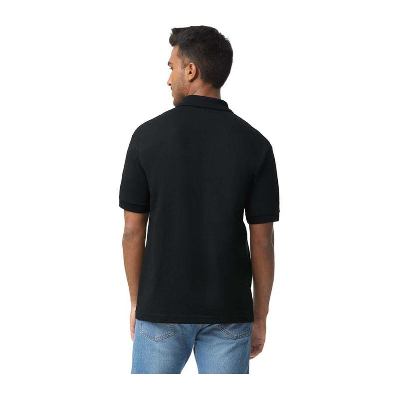 Tricou polo jersey pentru bărbați DryBlend® Negru 3XL