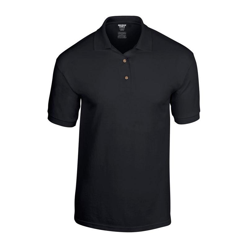 Tricou polo jersey pentru bărbați DryBlend® Negru 3XL