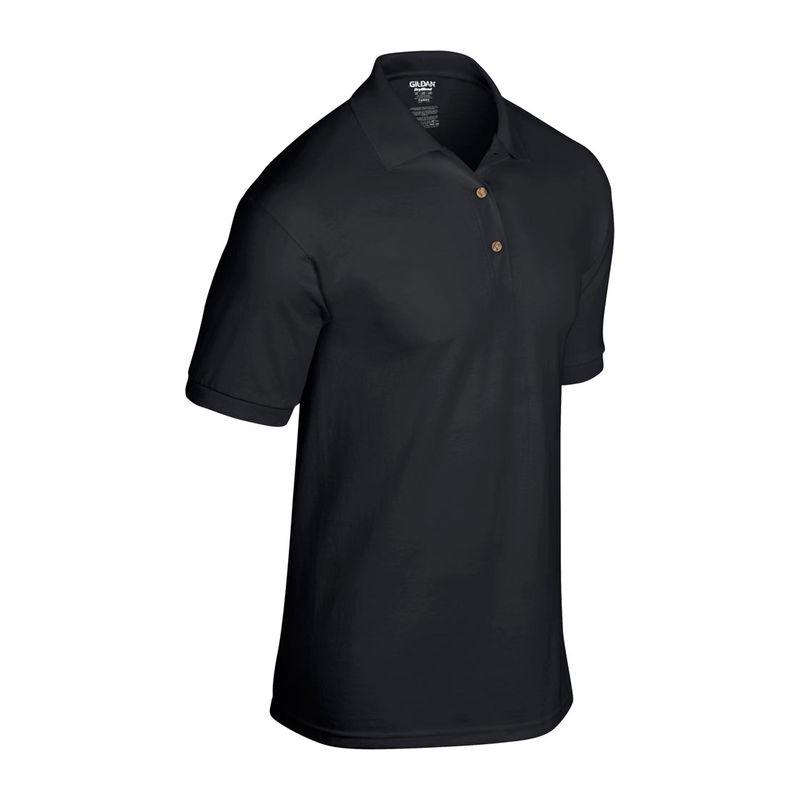 Tricou polo jersey pentru bărbați DryBlend® Negru 3XL