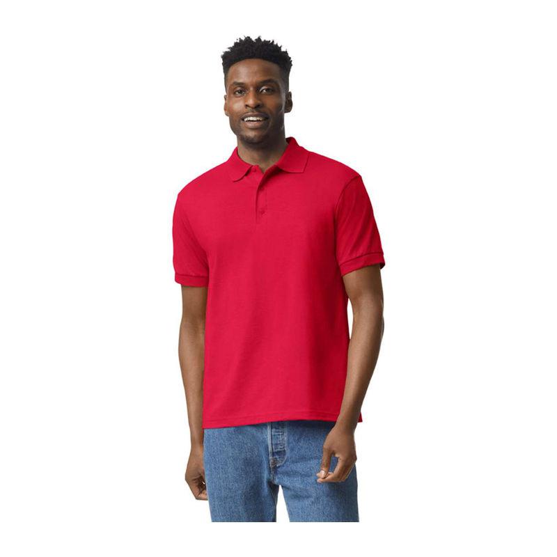 Tricou polo jersey pentru bărbați DryBlend® Rosu
