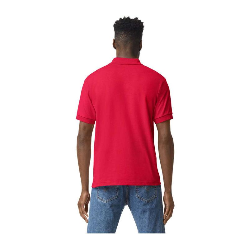 Tricou polo jersey pentru bărbați DryBlend® Rosu 3XL