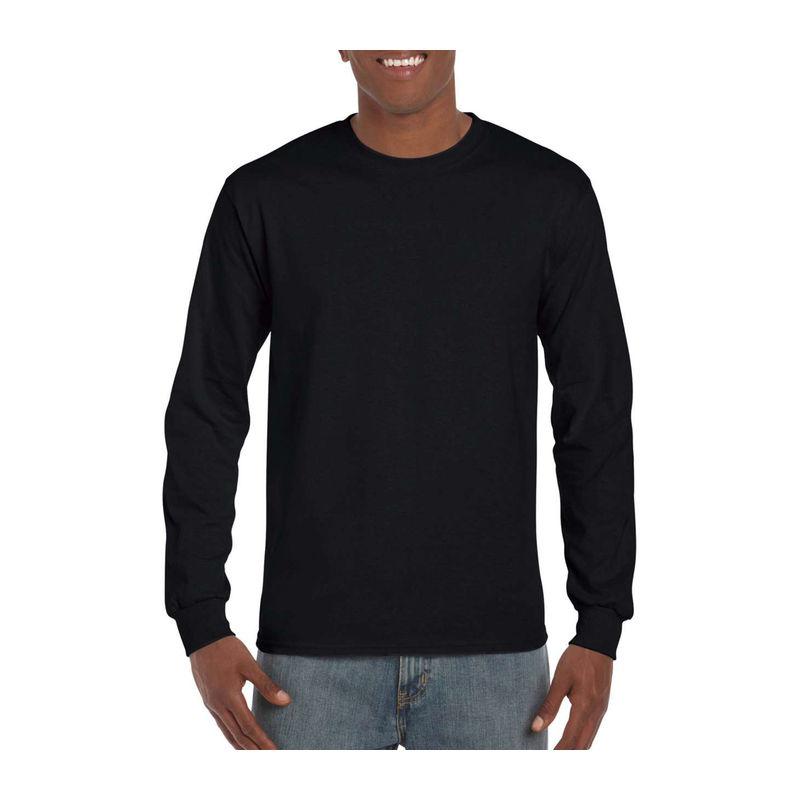 Tricou cu mănecă lungă pentru bărbați Gildan Hammer Negru