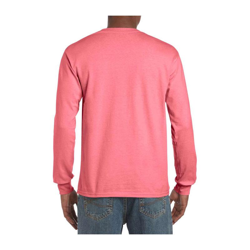 Tricou cu mănecă lungă pentru bărbați Gildan Hammer Roz XL