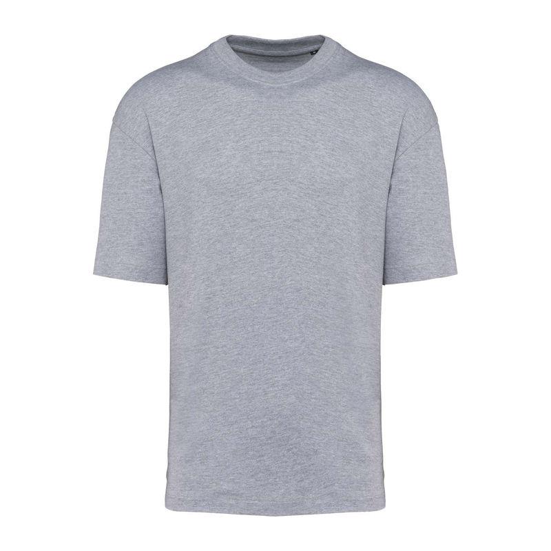 Tricou cu mânecă scurtă unisex croială largă Gri