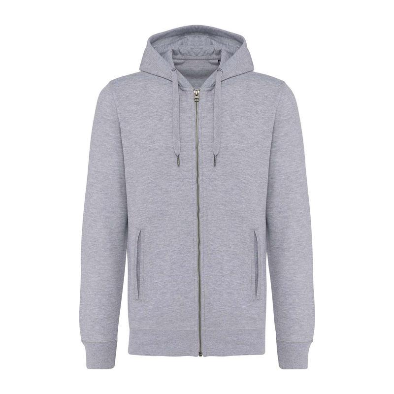 Hanorac unisex cu glugă și închidere cu fermoar Gri