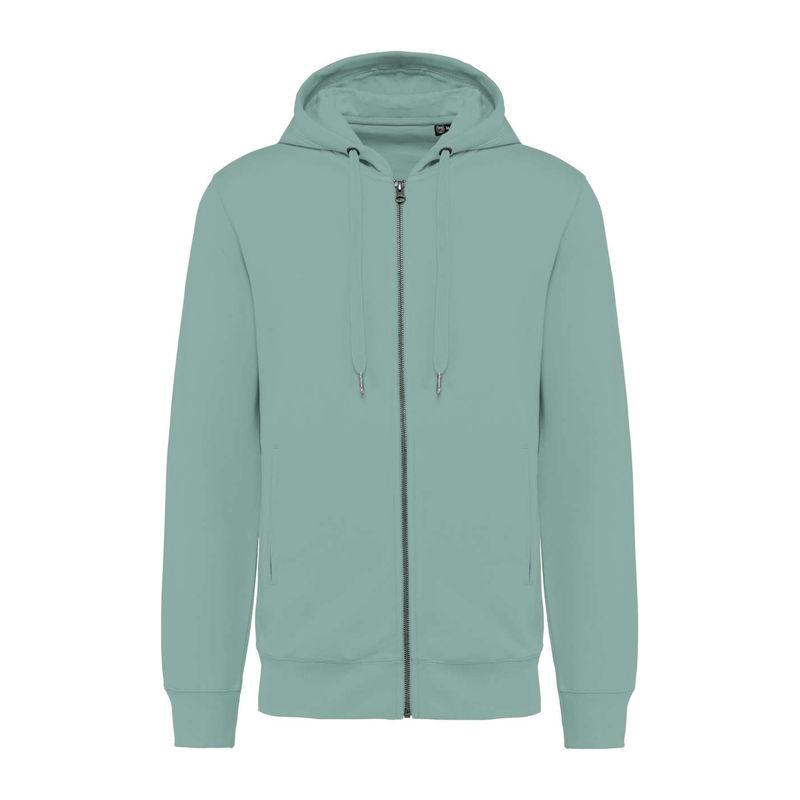 Hanorac unisex cu glugă și închidere cu fermoar Sage