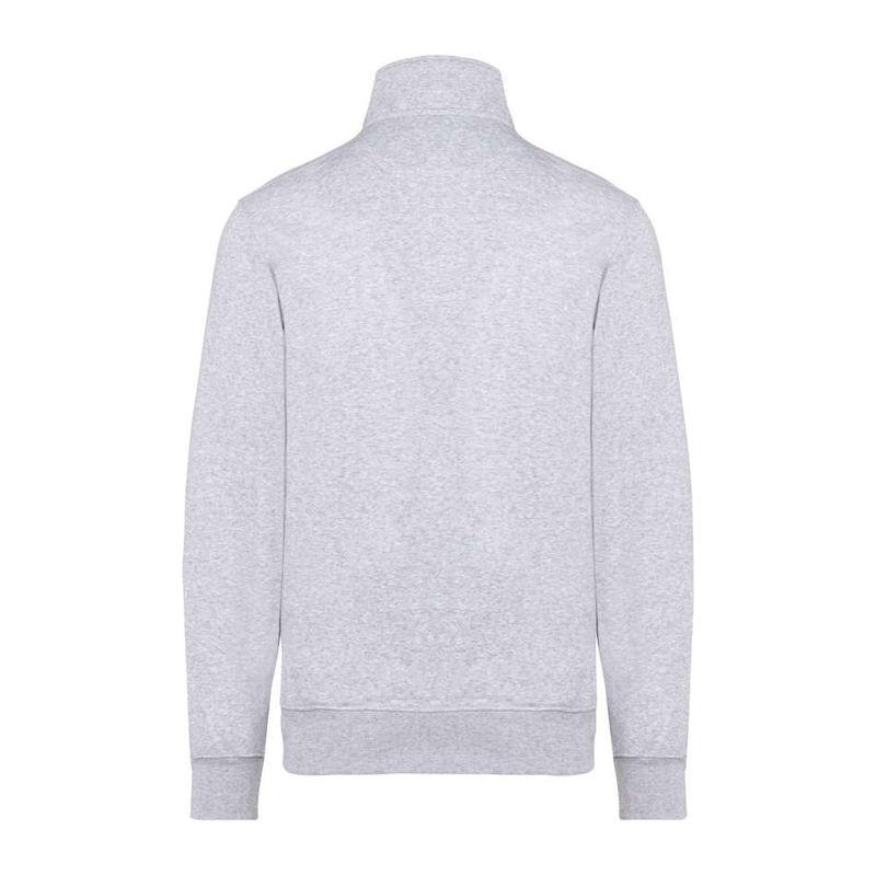 Jachetă fleece cu guler cadet pentru bărbați Gri XL