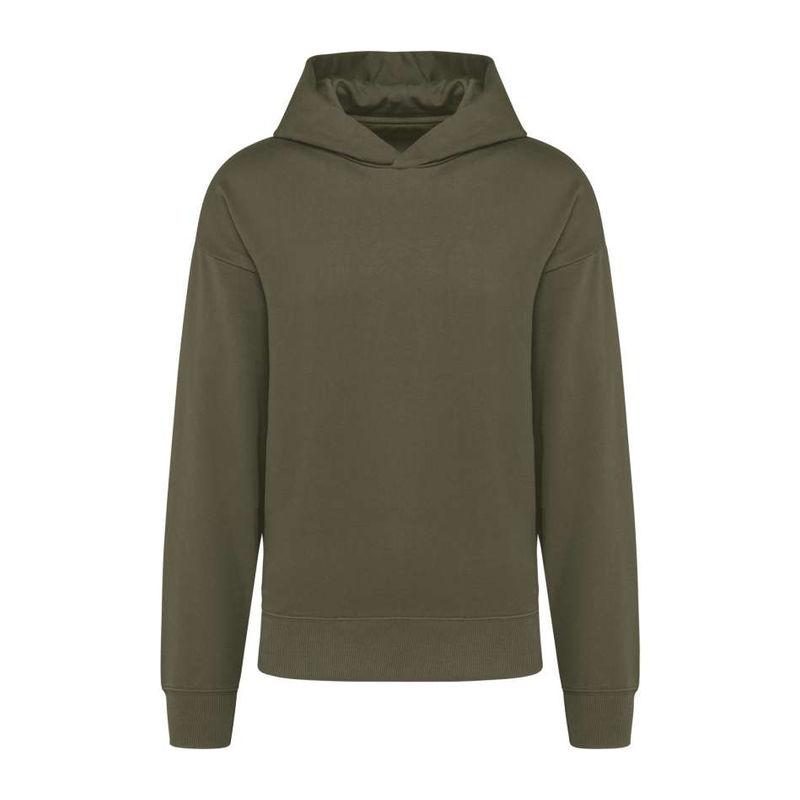 Hanorac fleece unisex croială largă Light Khaki