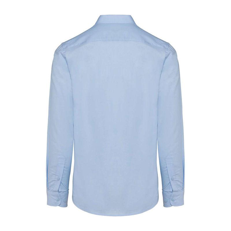 Cămașă cu mânecă lungă fără buzunar pentru bărbați Oxford Blue XXL