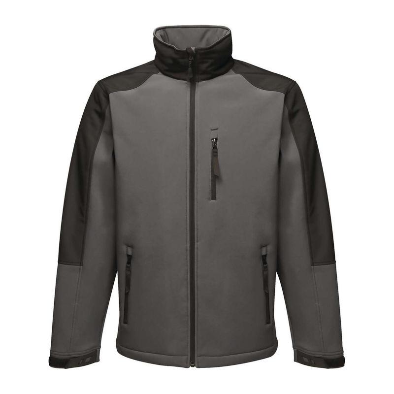 Jachetă softshell pentru bărbați, membrană cu 3 straturi, Hydroforce Seal Grey/Black